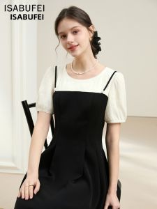 isabufei | Đầm Ôm Phong Cách 2 Mảnh Dài