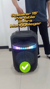 Speaker Finito Vanguard 15 Inch Karaoke Wireless Bluetooth 15 Inch Bass Kuat Volume Keras Speaker Portabel Untuk Acara - Lazada