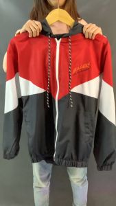HOLDERS Jaket Sport Running Olahraga Parasut Hoodie Windbreaker Casual Vintage Keren