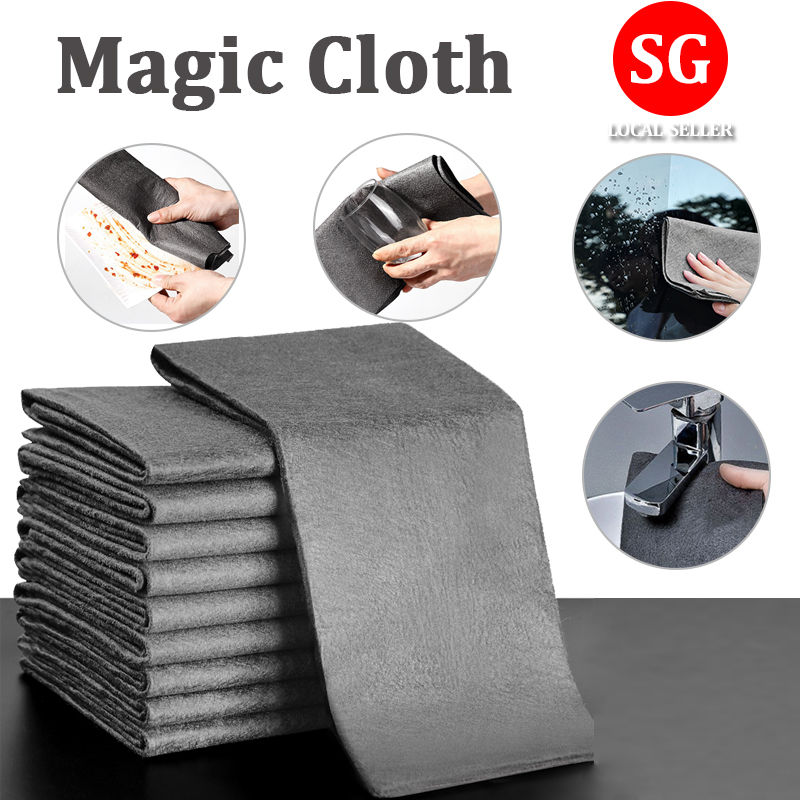 🇸🇬【SG stock】Magic cloth to wipe glass cloth without leaving marks special watermark-free mirror artifact rag car Magic cloth to wipe glass cloth without leaving marks special watermark-free mirror artifact rag car