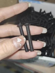 BAIRUITE | Black Zinc-Coated Flat Head Machine Screws M2 M3 M4 M5 M6 M8