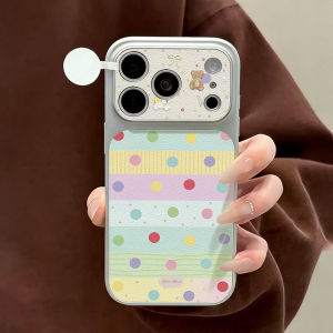 Cute Cartoon Flowers And Cat Leather Phone Case For iPhone 17 Pro Max 17 16 15 13 12 Pro 14 12 11 Shockproof Bumper Fundas Cover