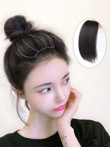 15/25cm Straight Hair Wig for Women One Piece Real Hair Pad Hairpiece Women Clip in Hair Extensions Invisible Seamless Increase Hair Volume Hair Piece Hair Accessories in Stock