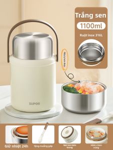Supor | Hộp Giữ Nhiệt Thực Phẩm 24H Lõi Sứ Miệng Rộng