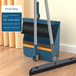 3 in 1 Broom Dustpan Set Combination Home Brushes Wipe Water Magic Folding Non Stick Soft Hair Sweeping Tools Cleaning Supplies