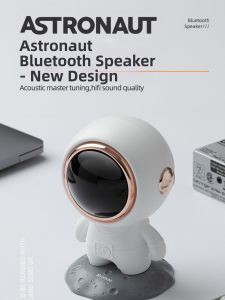 Creative Astronaut Space Man Bass Cannon Smart Sound Control Mini Speaker Birthday Gift Wireless Bluetooth Speaker Portable Sound Box