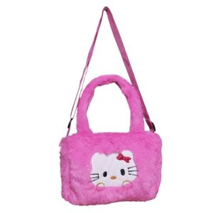 tas bulu wanita kuromi/ tas bulu anak perempuan lotso/ tas bulu hello kitty