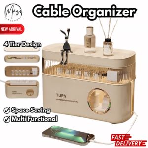 Cable Storage Box for Power Charging Cables Mobile phone chargers and Plug Organizers