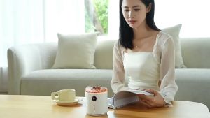 Máy Tạo Độ Ẩm Khuếch Tán Hương Thơm Volcano Smoke 350ml Đèn LED Hiệu Ứng Núi Lửa - EuroHome