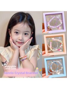 Girls Crystal Bracelet Purple