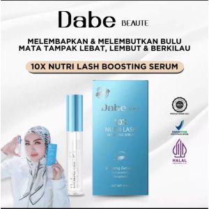 DABE BEAUTE 10X Nutri Lash Boosting Serum NET WT: 3.5ml Cocok Untuk Mata Sensitive karena tidak perih dimata dan bisa di pakai sebelum make up