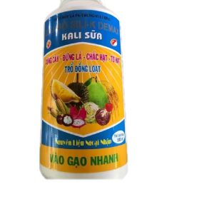 phân bón Kali sữa đầu bò chai 500ml giúp trái to quả ngọt vàng sáng chắc hạt