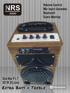 Speaker 5 inch Portable Batre Cas Extra-Bass (Plus Echo)