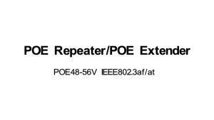 POE Extender Outdoor Waterproof 200m Extension 1 In 2 Output 48V POE Repeater IEEE802.3af