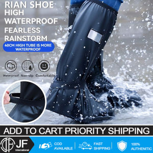 Thickened Waterproof Rain Boots Anti -Slip And Wear -Resistant Zipper Shoe For Men And Women