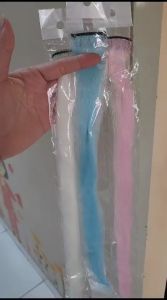 tokomumer HAIRKLIP GLOW IN THE DARK wig rambut palsu nyala pemanjang rambut extention rambut warna warni kilap rambut H007