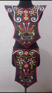 Kostum Tari Renda Bordir Satu Set Motif Papua 2