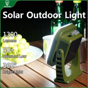 MOSLIGHTING Solar Rechargeable Camping Lantern High Power Bank LED Tent Light Powerful Magnet Flashlight Repair Emergency Lamp