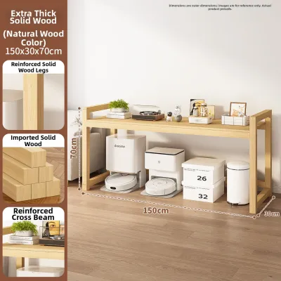 YIFANGJIAYI | Waterproof Wooden Storage Shelf For Robot Vacuum Organizer