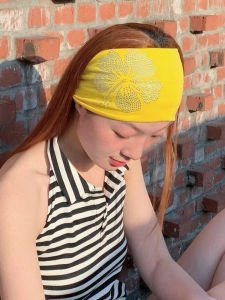 Băng Đô Thể Thao Bằng Vải Cotton Co Giãn Họa Tiết Hoa Mỹ Dành Cho Nữ Phụ Kiện Tóc Thấm Mồ Hôi Thời Trang Sành Điệu Mùa Hè 2025