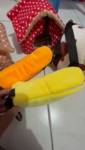 Sleeping Pouch Model Banana (Pisang) Tempat Tidur Sugar Glider Tupai Terbang Mudah di Cuci dan Lembut