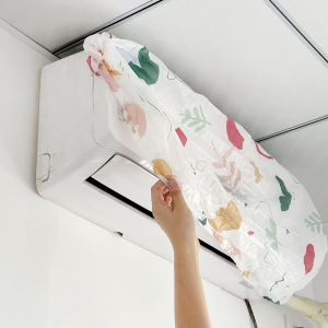 YESPERY Universal Air Conditioning Dust Cover Cartoon Full Pack Thickened PEVA Air Conditioning Protective Cover Household Washable Fan Dust Cover