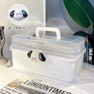 กล่องเครื่องสำอางพกพาแบบถือได้ กล่องเครื่องมือทำเล็บ กล่องเก็บของสำหรับใช้ในบ้าน กล่องใส่เครื่องประดับผม กล่องใส่เครื่องสำอาง