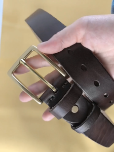 (Including gift box)Original cowhide belt pure cowhide washed mens belt leather youth pin buckle belt original leather men and women belt Natural skin belt without interlayer