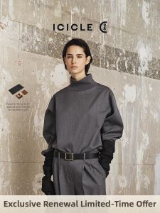 ICICLE | Winter Refined Wool Satin Long Sleeve Fancy Blouse