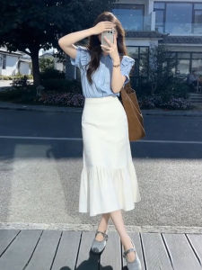 LIRUSHAN | Summer 2026 New Style Korean Two-Piece Set Dress and Blouse
