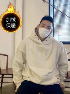 Mens Fleece Lined Hoodie GYMRYOKO ESSENTIALS Training Fitness Gym Workout Sweatshirt Cotton Polyester Blend Moisture Wicking Warmth