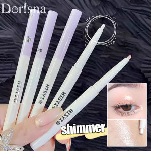 Dorisna Facial Highlighter Stick Waterproof Pearlescent Eyeshadow Stick Long Lasting Glitter Shimmer Eye Shadow Lying Silkworm Pen Eyes Makeup
