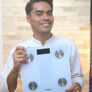 Gaabor Digital Body Scale Measuring Fat Levels Smart Body Fat Scale USB Charging Tempered Glass GWS-M02A