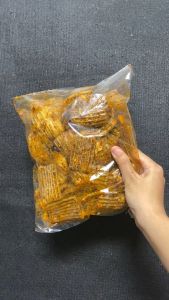 Kerupuk Jengkol Pedas Daun Jeruk 1Kg Gurih Renyah Kriuk Cemilan Snack Kiloan Cikruh Chilli Oil