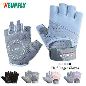 1Pair Weight Lifting Gloves Full Palm Protection Workout Gloves for Gym Cycling Exercise Breathable Super Lightweight for Mens and Women