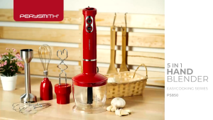 Máy Xay Đa Năng 5in1 PerySmith PS850 Công Suất Lớn Xay Sinh Tố Đánh Trứng Xay Thịt Cá Dễ Vệ Sinh