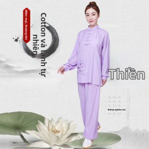 HUMG FENG | Quần Áo Diễn Tập Võ Thuật Tai Chi Kung Fu Dài Tay Ngắn Tay Thêu Cho Nữ