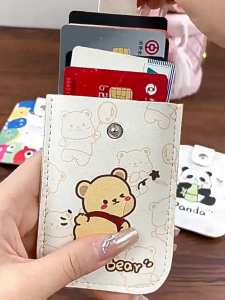 Tempat Kartu Cute Model Tarik Card Holder Mini Simple Dompet Pouch Tempat Penyimpanan Kartu PH C1314