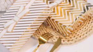 UMI Premium Laser Gold Foil Star Dotted Stripe Wrapping Paper Fantasy Colorful Happy Birthday Gift Paper