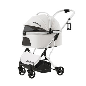 BOSIMAO | Pet Portable Stroller Dog Cat Carrier Trolley