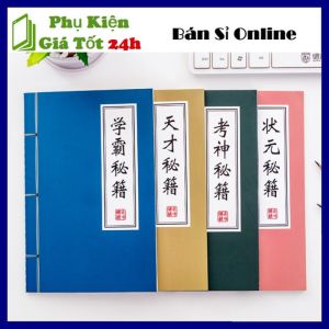 Quyển Vở Sổ Tay Cửu Âm Chân Kinh Ghi Chú Bí Kíp Võ Công loại 28 Tờ ( 56 Trang ) - Vở Học Sinh Tạo Hình Cổ Trang - Sổ Tay Kiếm Hiệp  Tập Thư Pháp Cổ Trang