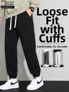TUCANO | Autumn Loose Fit Ankle Cuff Jogger Pants Men Black