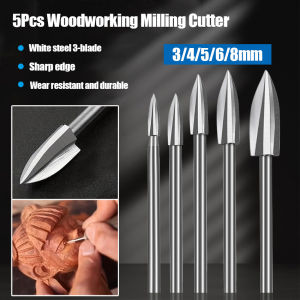 เฟอร์นิเจอร์เจาะเครื่องตัดมิลลิ่งสำหรับงานไม้ไฟฟ้า5ชิ้นชุดตัดแกะสลักรากไม้โต๊ะน้ำชาแกะสลักและอุปกรณ์ขัดเล็บ