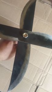 2 PCS 25cm PISAU CACAH RUMPUT DILENGKAPI AS SAMBUNG