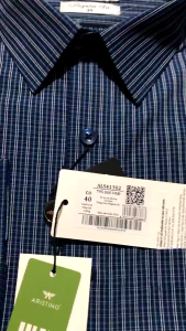 Áo sơ mi nam dài tay ARISTINO kẻ sọc form suông nhẹ thời thượng lịch lãm vải sợi sồi mềm mát nhẹ ALS41302