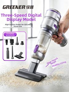 GREENER | Portable Car Vacuum Cleaner Strong Suction Blow And Suction Dual Purpose
