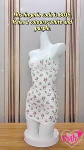 (40kg - 50kg) Vivi Lingerie Summer Petite Floral Nightwear Dress