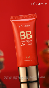 BPOM CERTIFIED Kormesic BB Pomegranate Cream 3 in 1 Foundation Moisturizing Concelear Hydrating Whitening Menyamarkan Noda Pori Secara Natural Anti Luntur Anti Keringat KOREAN SKINCARE COSMETICS COSMETIC KOREA KOSMETIK