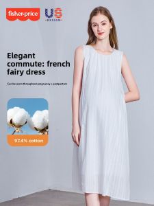 fisherprice | Pregnancy Fashion Cotton Loose Summer Dress