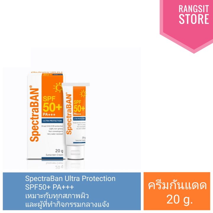 🛡️ [ราคาพิเศษ] SpectraBAN ULTRA PROTECTION SPF50+ PA+++ ครีมกันแดดสเปคต ...